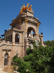 Fountain in Parc de la Ciutadella, Barcelona, Spain.