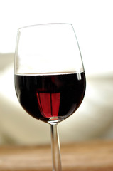 Glass of fine Italian red wine