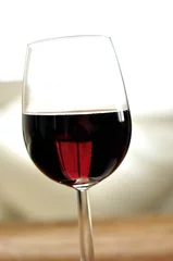 Fotobehang Glass of fine Italian red wine © Stefano Neri