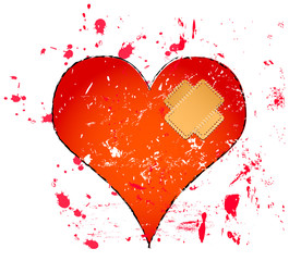 heart illustration, love concept