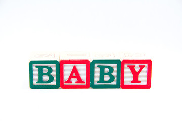 Baby Blocks isolated on white