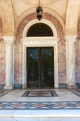 door of Saint Andrew church, Patras Greece