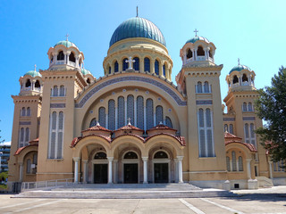 Fototapeta na wymiar Saint Andrew church, Patras Greece