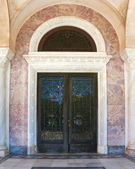 Obraz premium door of Saint Andrew church, Patras Greece