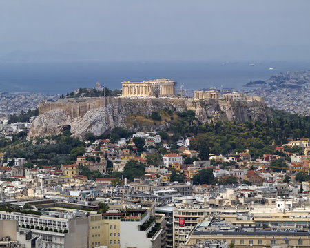 north view of Parthenon Acropolis Athens Greece