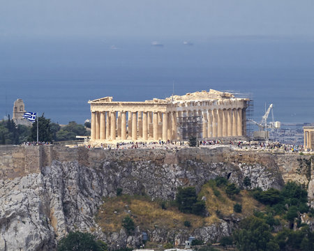 north view of Parthenon Acropolis Athens Greece