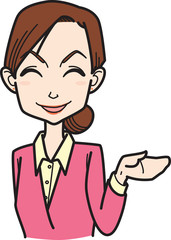 受付嬢 receptionist