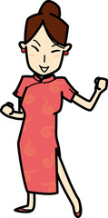 チャイナドレス　Qipao