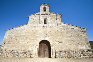 Fototapeta na wymiar Frontal de la ermita de Urueña