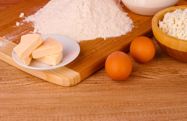 cooking dough on brown