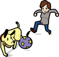 ペット　ボール遊び