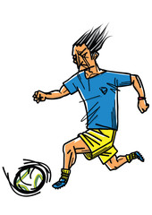 サッカー　ドリブル　soccer