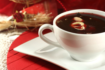 red borsch - traditional polish christmas soup