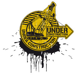 Under construction stamp