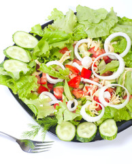 close-up of Healthy Fresh Salad
