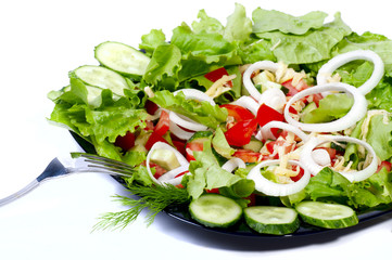 close-up of Healthy Fresh Salad