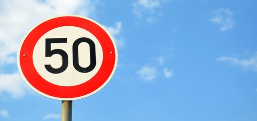 Verkehrszeichen ''50''