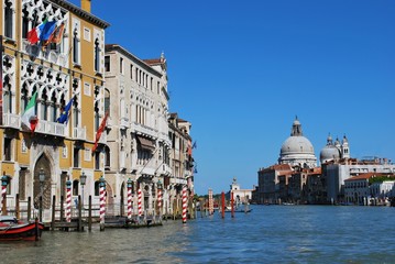 Naklejka premium Santa Maria della Salute church on Grand Canal, Venice, Italy