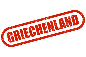 Grunge Stempel rot GRIECHENLAND