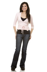 Obraz premium casual brunette
