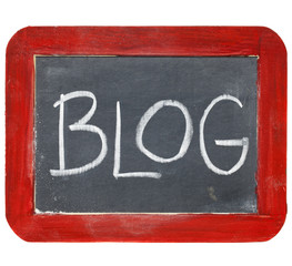 blog blackboard sign
