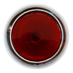 glas wijn geïsoleerd op wit