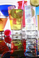 Assorted cocktails fiesta style