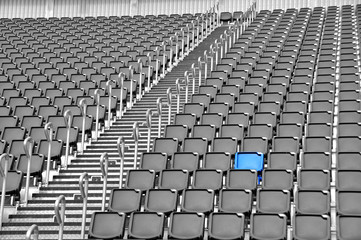 Naklejka premium Tribüne - Sitzplatz - Auswahl