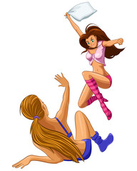 Pillow fight!