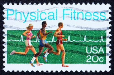 Postage stamp USA 1983 Physical fitness