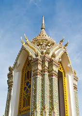 Pagoda at Wat Ratchabophit temple,Thailand