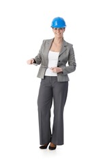 Female engineer with clipboard