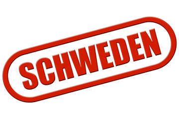 Fototapeta premium Stempel rot rel SCHWEDEN