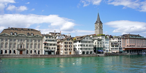 Fototapeta na wymiar ZÜRICH ( Schweiz ) - Stadtpanorama