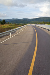 Straight road