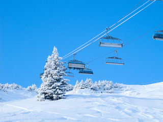 Obraz premium Skiing slope