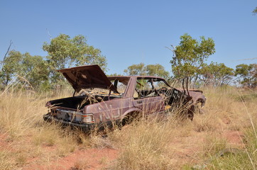 voiture abandonne en australie