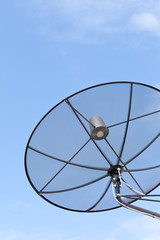 Satellite Dish with Blue Sky