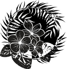 Flower abstract grunge background