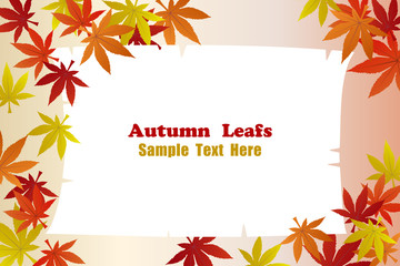 Obraz premium Autumn foliage leafs frame
