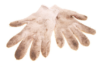 Old working gloves
