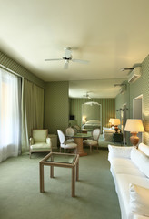 interior luxury apartment, comfortable suite, lounge