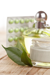 botte of organic cream