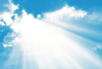 Fototapeta premium Sky background. Vector illustration