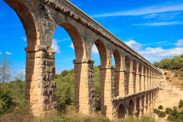 Fototapeta premium Roman aqueduct in Tarragona, Spain