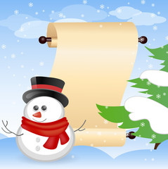 Christmas greeting card with place for your text