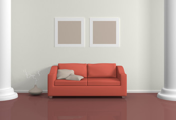 Modern interior composition.