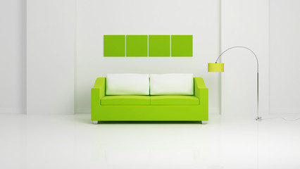 Modern interior composition.