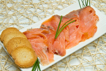 smoked salmon