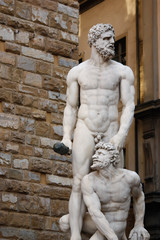 Obraz premium Hercules i Cacus na Piazza della Signoria
